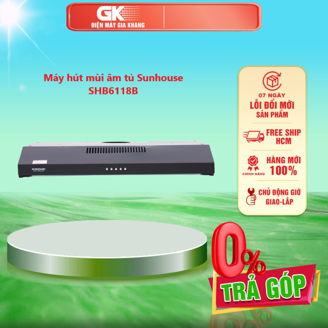 Máy hút mùi âm tủ Sunhouse SHB6118B - GIAO TOÀN QUỐC - FREESHIP HCM
