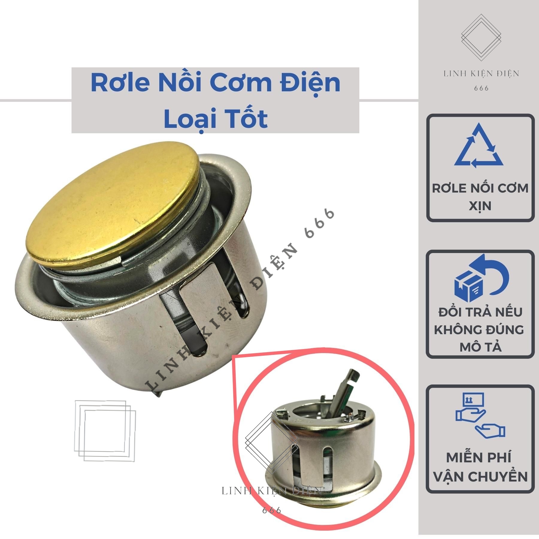 Rơ le nhiệt nồi cơm điện cảm biến nhiệt độ nồi cơm điện role rlncx-d