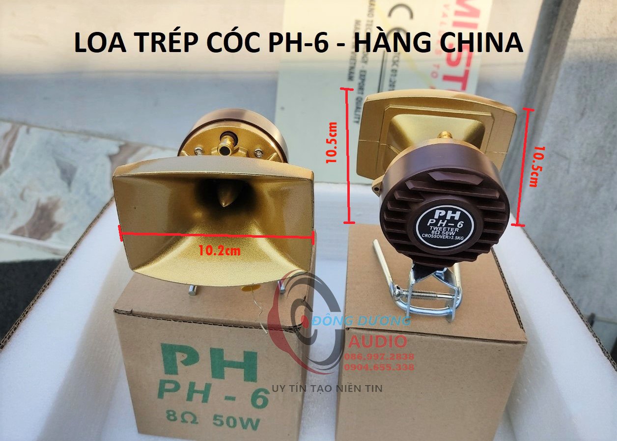 Bộ 2 loa treble cao cấp ph6 - kèm tụ 1,5mf xịn