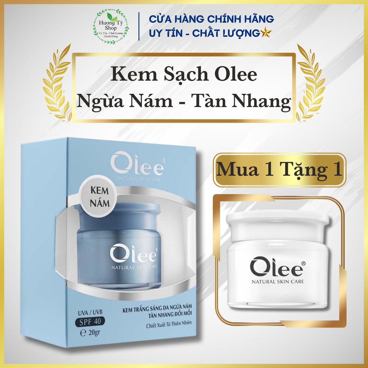 Kem Sạch Olee Nám Nắng, Nám Sau Sinh Và Trắng Sáng Da Thiên Nhiên