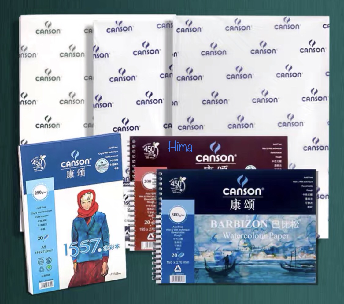 [Mua 1 tặng 1] - Giấy Vẽ Màu Nước Canson 1557 - 300gsm - Chính Hãng – Quà Đọc Mô Tả