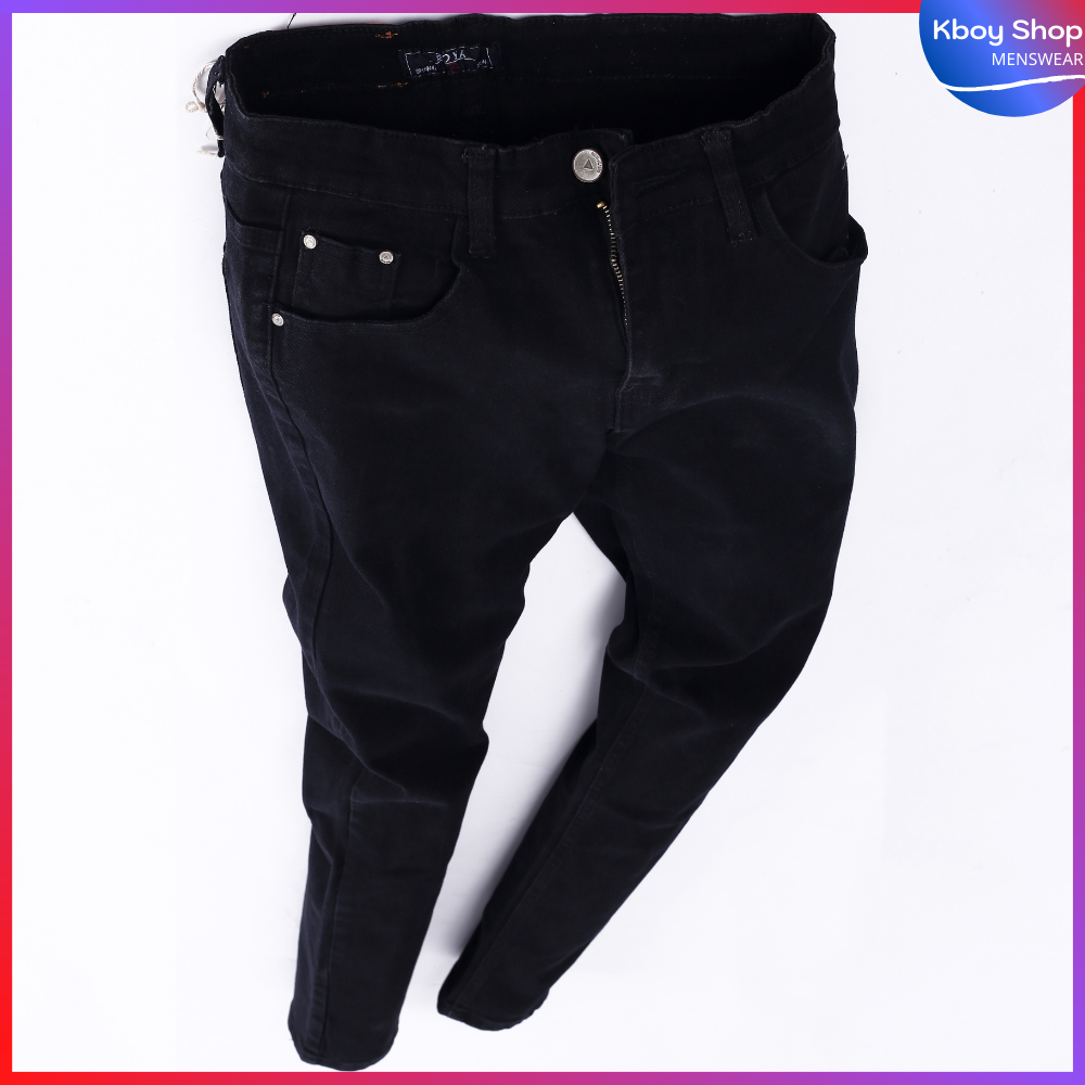 Quần Jeans Nam - Quần Jean Trơn Nam Chất Bò Ống Ôm Cao Cấp Vải Co Giãn Phối Đồ - 8919