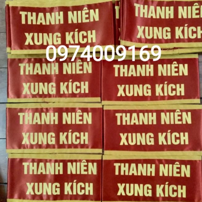 Băng thanh niên xung kích (5 cái)- tặng kèm kim băng
