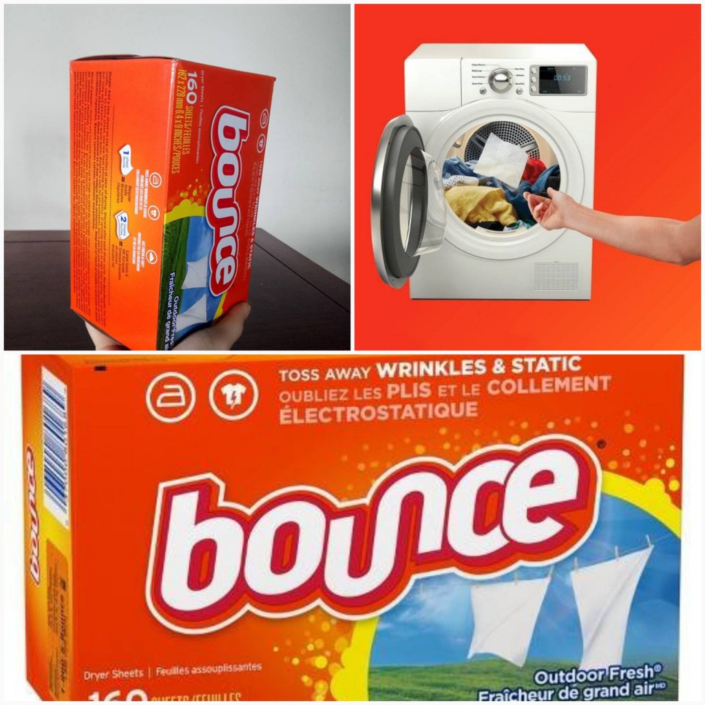 Combo 2 Hộp Giấy Thơm Quần Áo Bounce 320 tờ - Hàng nhập khẩu của Mỹ