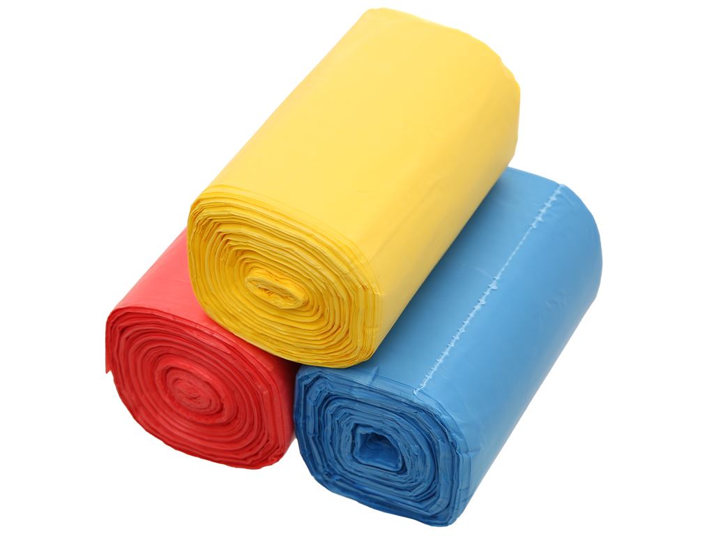 Túi đựng rác cuộn tự hủy nhiều màu