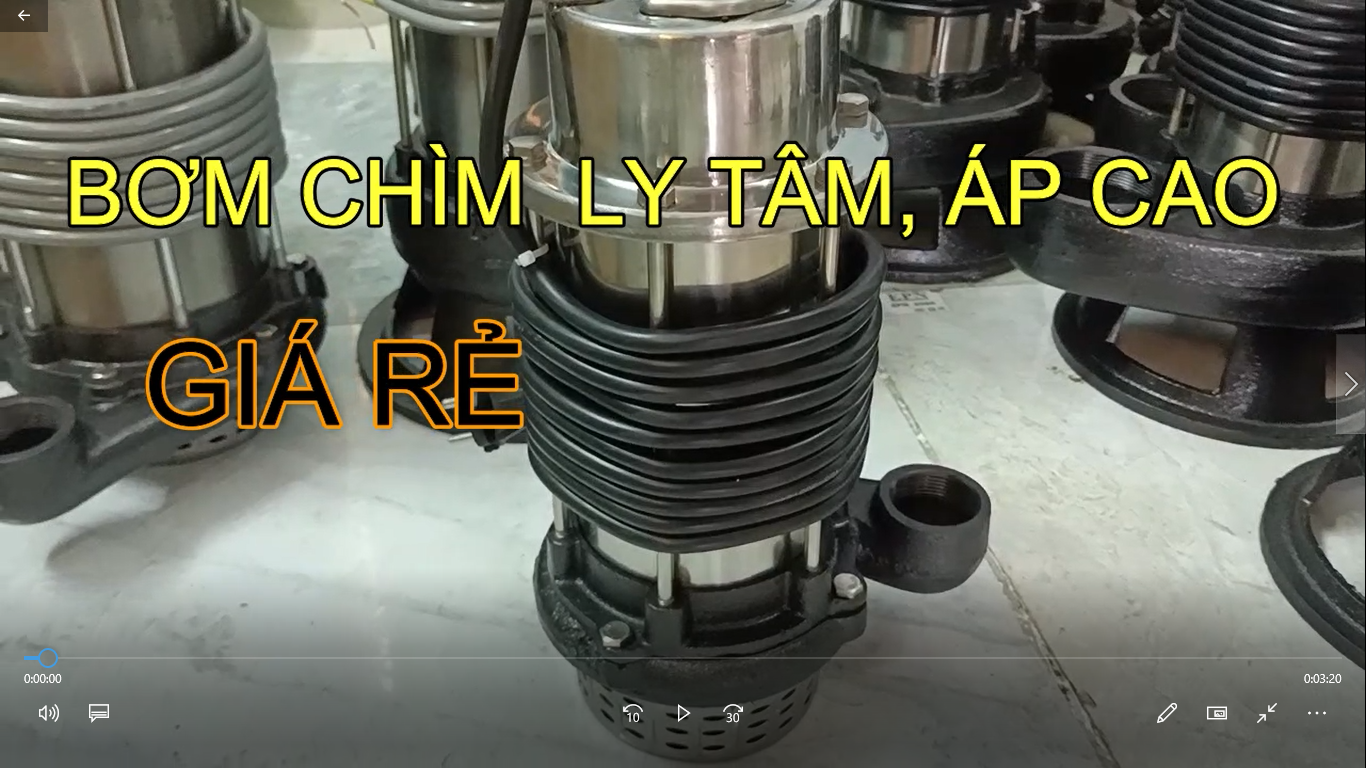 Bơm chìm 1.5hp ly tâm việt nam