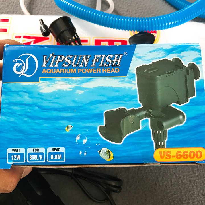 Máy Bơm, Máy Lọc Nước Hồ Cá Vs-6600 12w, hiệu năng cao, tiết kiệm điện, tặng bông lọc