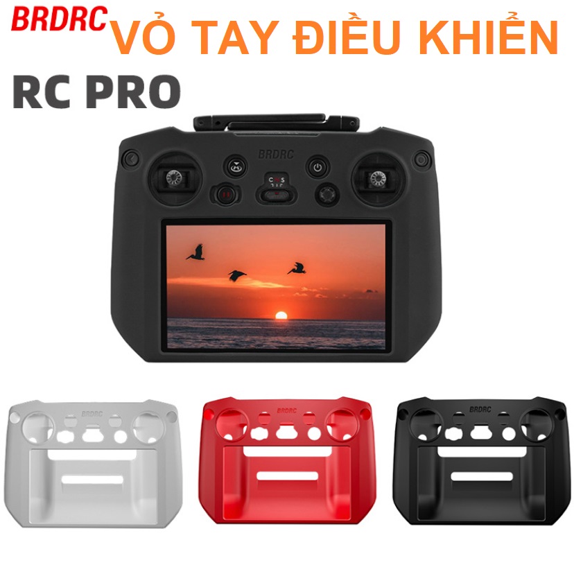 Vỏ bảo vệ tay điều khiển Flycam DJI RC Pro bằng nhựa silicon bảo vệ tay điều khiển chống trầy xước va đập