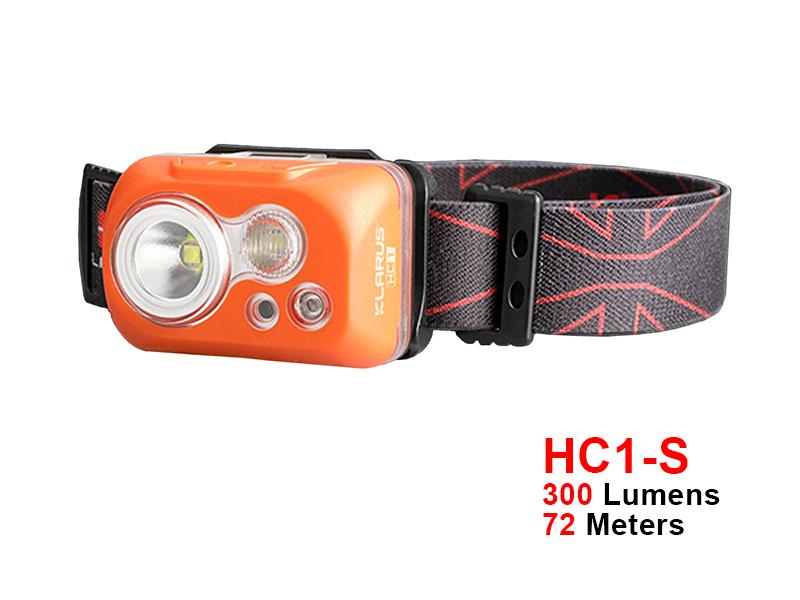 KLARUS HC1-S Đèn đội đầu thông minh, điều khiển bằng chuyển động, độ sáng 300 lumen chiếu xa 72 mét sử dụng 3 pin AAA (kèm theo)