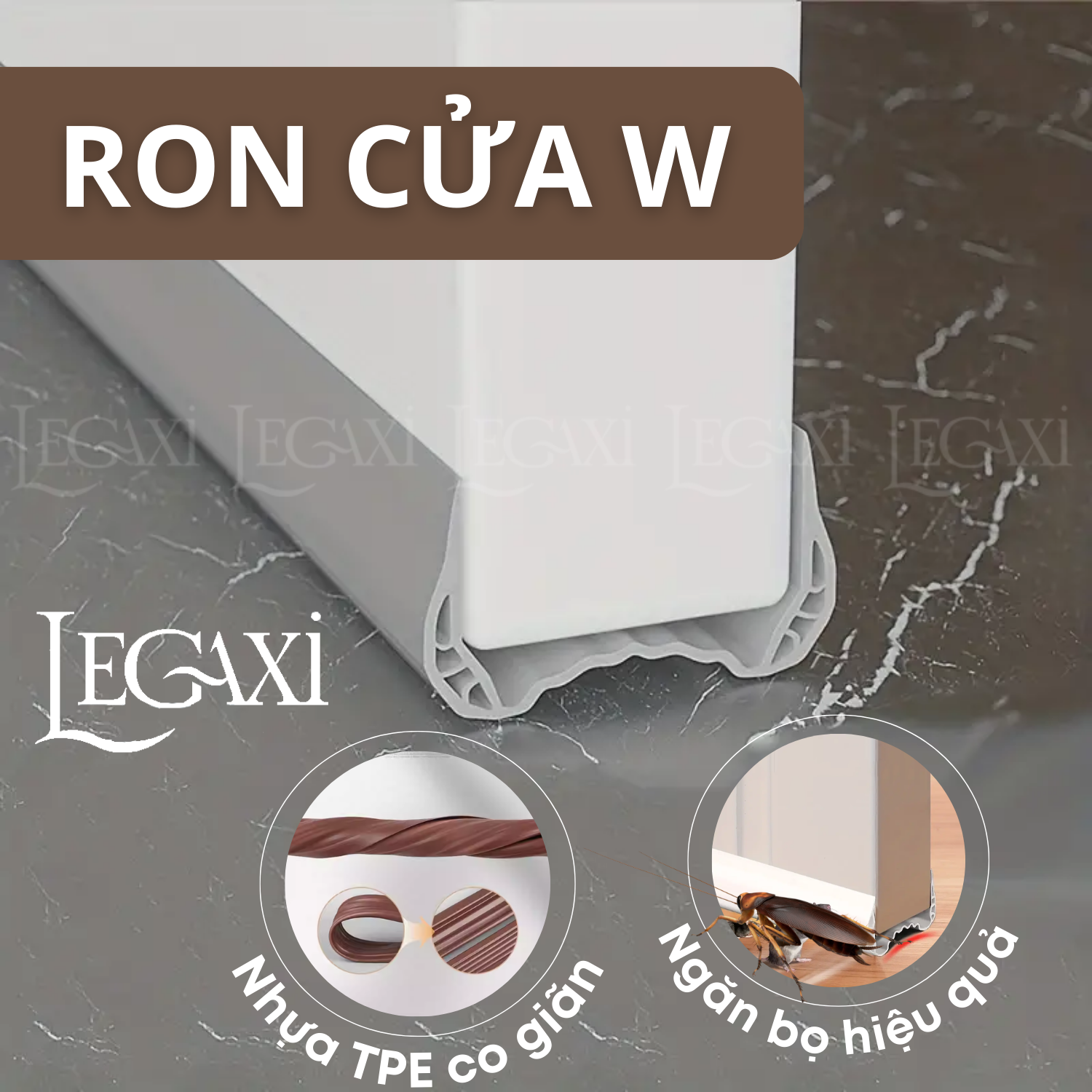 Thanh chặn cửa cải tiến chắn gió ngăn bay hơi máy lạnh chặn côn trùng gián Legaxi