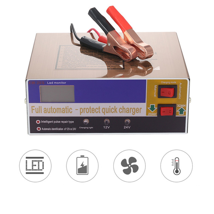 Bộ Nạp Ắc Quy  Tự động nhận dòng12V và 24V - 100AH