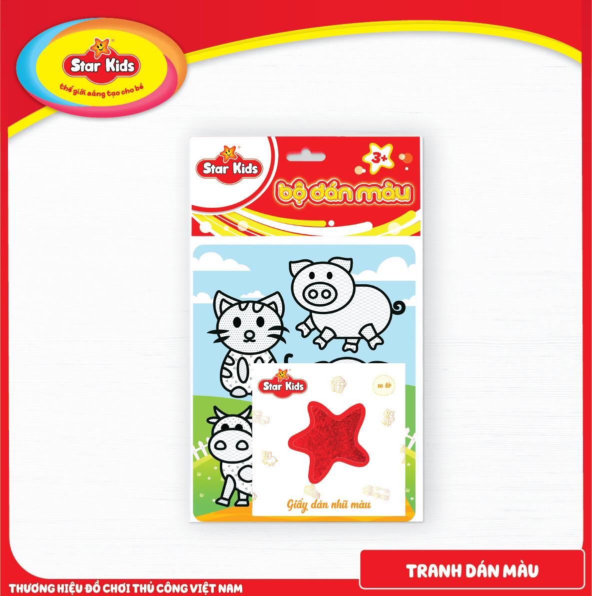 Bộ tranh dán màu nhũ Star Kids thế giới thú cưng - Glitter Sticker My Pet