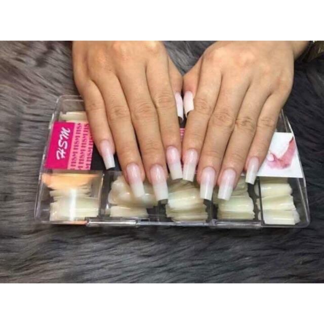 Hộp 500 cái móng úp HSM xịn siêu mềm dẻo