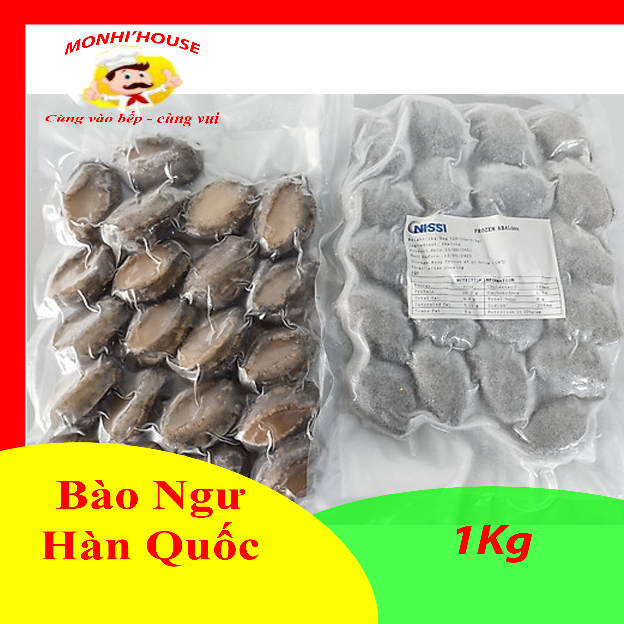 1kg bào ngư Hàn Quốc Korean Abalone