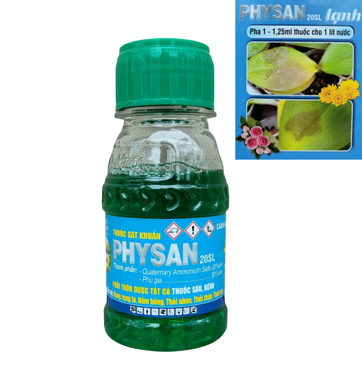 Dung dịch sát khuẩn trừ các loại nấm bệnh cây trồng Physan 20SL chai 100ml