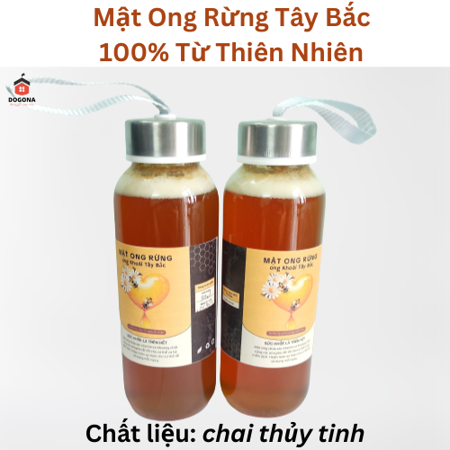 Mật ong rừng tây bắc nguyên chất 100% - mật ong hoa cafe tây nguyên - ngâm hoa - ngâm lá.
