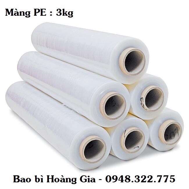 Màng chít PE quấn hàng 3kg cao 50cm lõi nhỏ