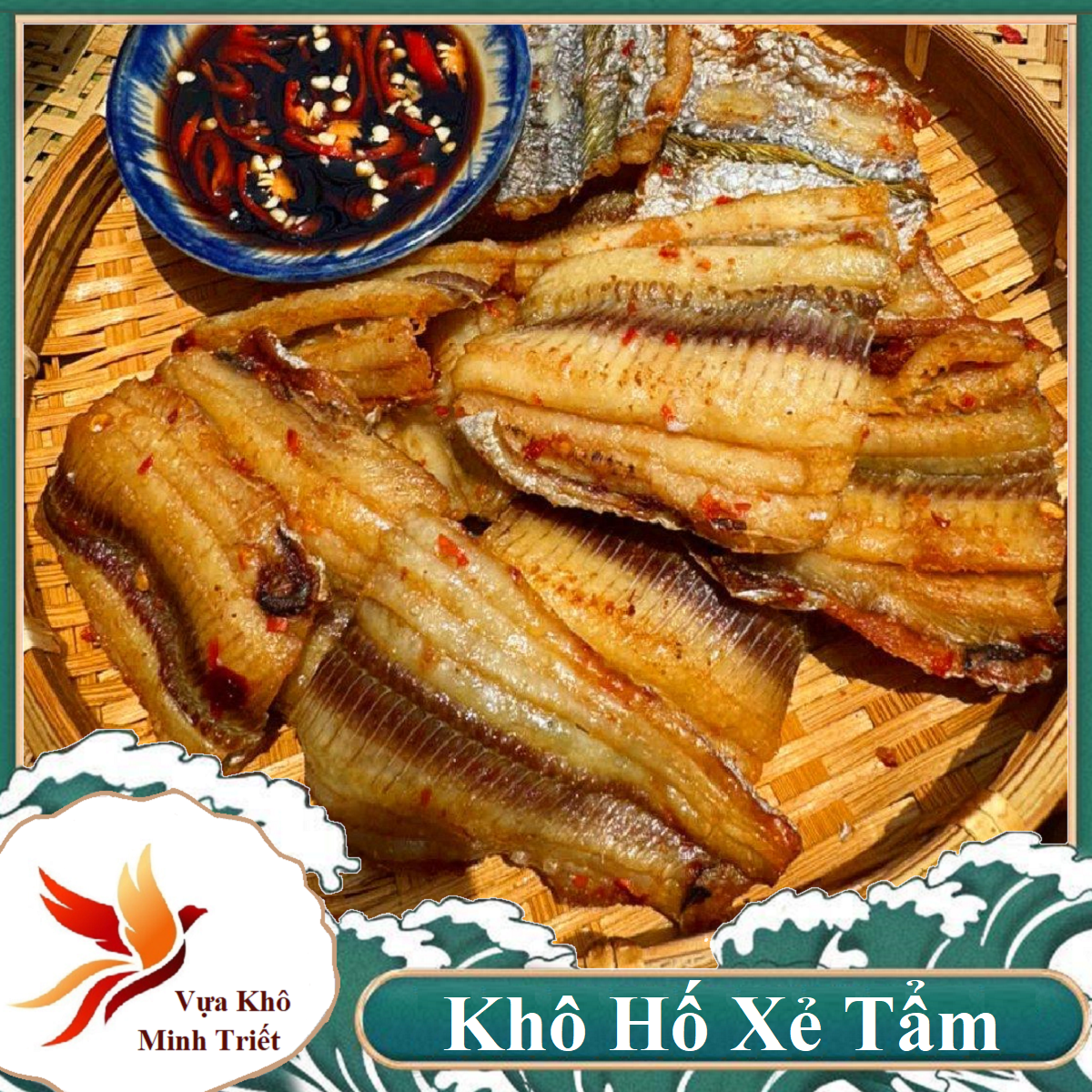  1kg Khô Cá Hố Tẩm Gia Vị Ớt Cay Ngon Dễ Ăn Cơm Dễ Nhậu kho quẹt ăn với cơm lại càng ngon- VỰA KHÔ MINH TRIẾT 
