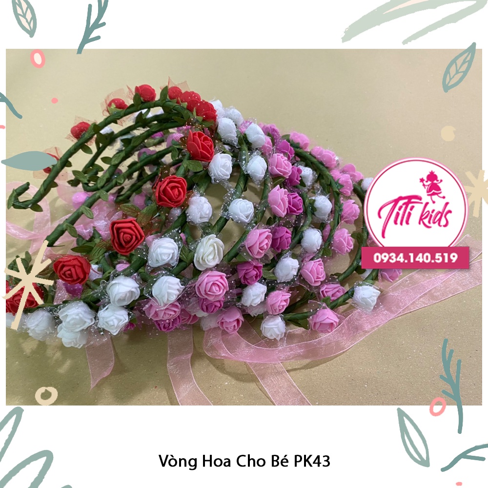 Vòng hoa đội đầu cho bé gái titikids pk43