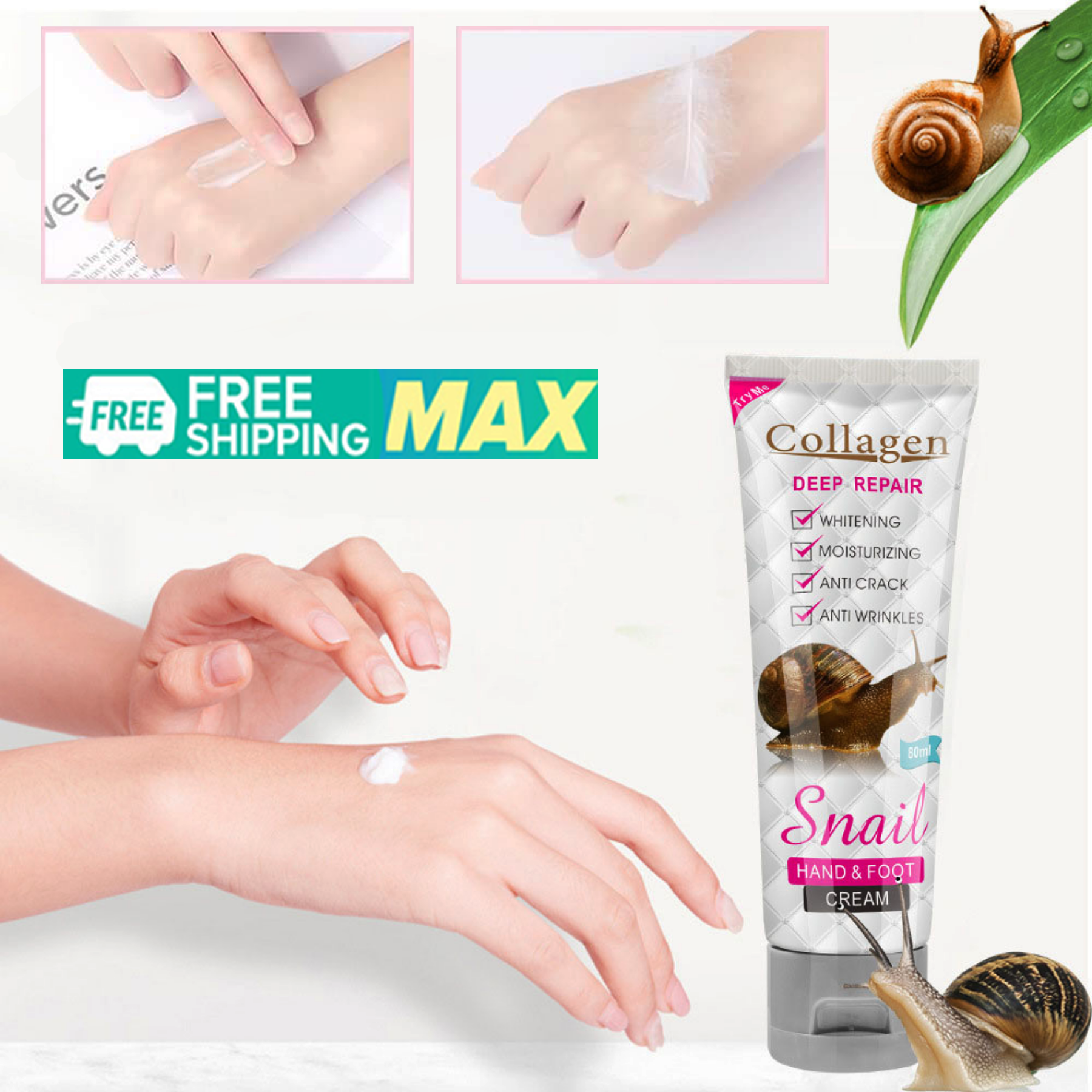 Kem Dưỡng Da Tay Và Chân PEIMEI Dưỡng Ẩm Làm Trắng Sáng, Mềm Mịn Giúp Giảm Khô Bong Tróc Và Nứt Nẻ Da