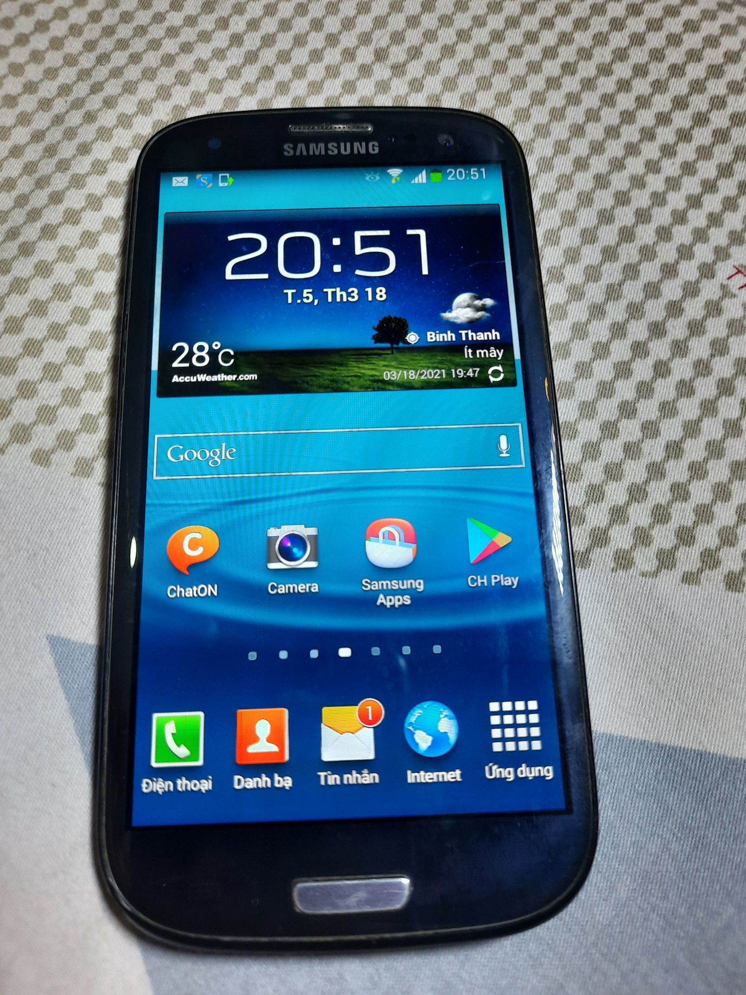 Điện thoại samsung galaxy s3 i9300 cũ