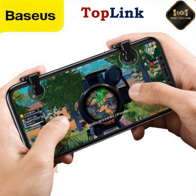 Bộ nút cơ điều khiển hỗ trợ bắn Baseus Red-Dot Mobile Game Scoring Tool cho điện thoại Android iPhone-Phân Phối Bởi TopLink