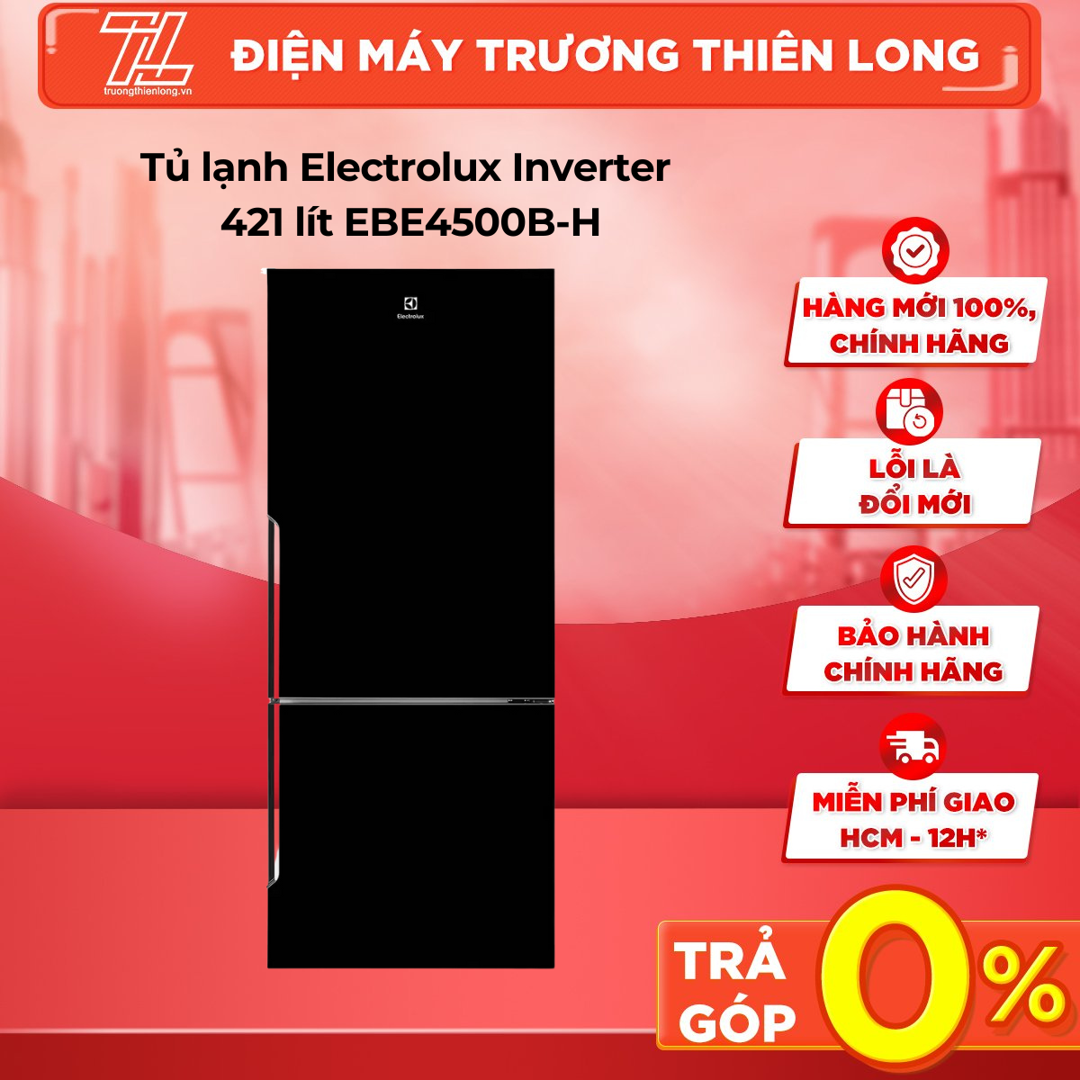 Tủ lạnh electrolux inverter 421 lít ebe4500b-h - nutrifresh inverter làm lạnh hiệu quả tiết kiệm điện năng hệ thống làm lạnh 360 độ làm lạnh nhanh chóng đồng đều - trả góp 0% - giao toàn quốc - ngoài hcm tính phí