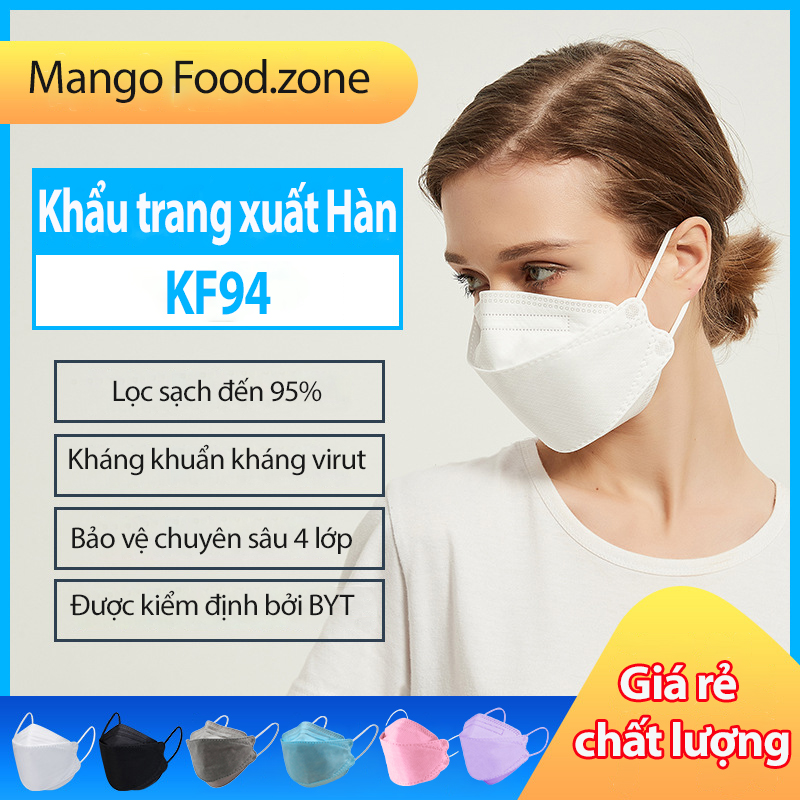 [GIÁ CỰC SỐC] Khẩu trang y tế 4 lớp KF94 4D Hàn Quốc chính hãng giá sỉ tận gốc thùng 30 chiếc sản xuất tại Việt Nam Mango Group
