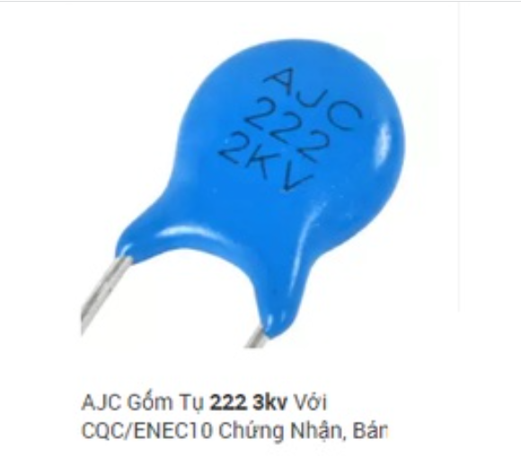 Combo 5 tụ gốm cao áp , tụ chống sét 102j 2k, 222j2k, 400v 472m 4700pf, 472j 3kv, 20d 471