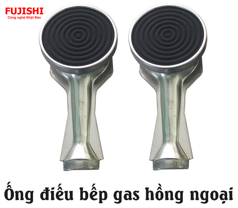 COMBO 2 Cái Điếu INOX Đầu Đốt bếp gas Hồng Ngoại Ceramic 9cm  - [ HỎA TỐC ] [LINH KIỆN] - ( Kèm Bass gắn + Vít)