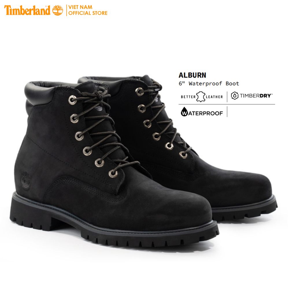Original Timberland Giày Boot Nam Cổ Cao 6 inch Basic Alburn Boot WP