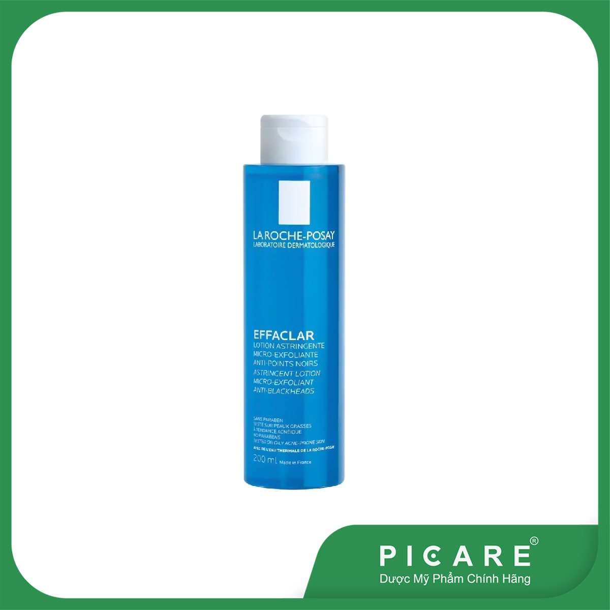 [GIẢM 20K ĐƠN 399K] La Roche-Posay Nước Cân Bằng Se Khít Lỗ Chân Lông, Làm Sạch Sâu Cho Da Nhờn Mụn Effaclar AstringenteMicro Lotion Micro-Exfoliante 200ml