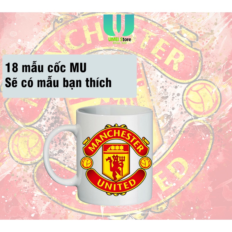 Bộ sưu tập 18 mẫu cốc mu manchester united cốc sứ ly sứ in hình mu manchester united