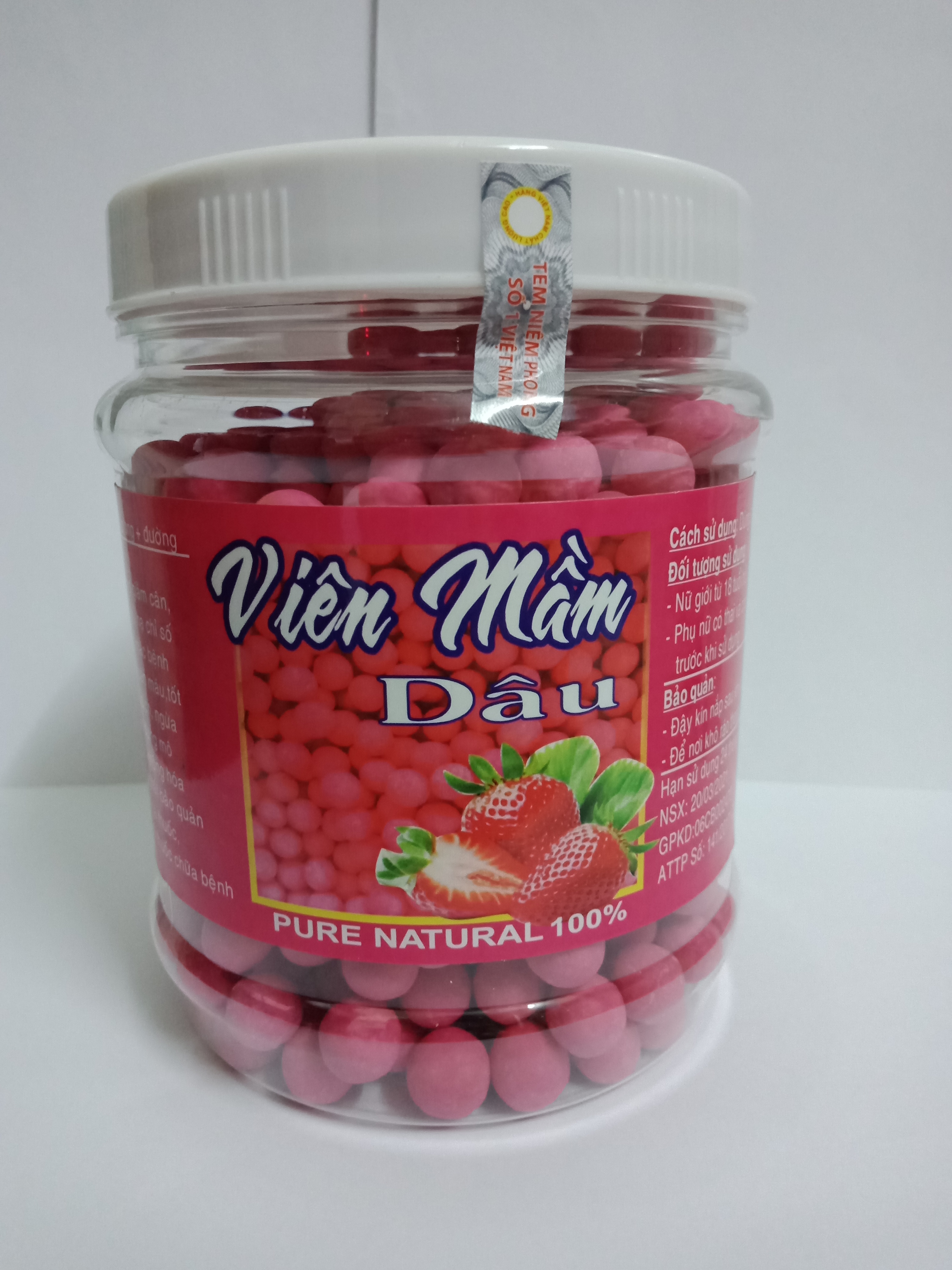 500gr viên mầm dâu handmade