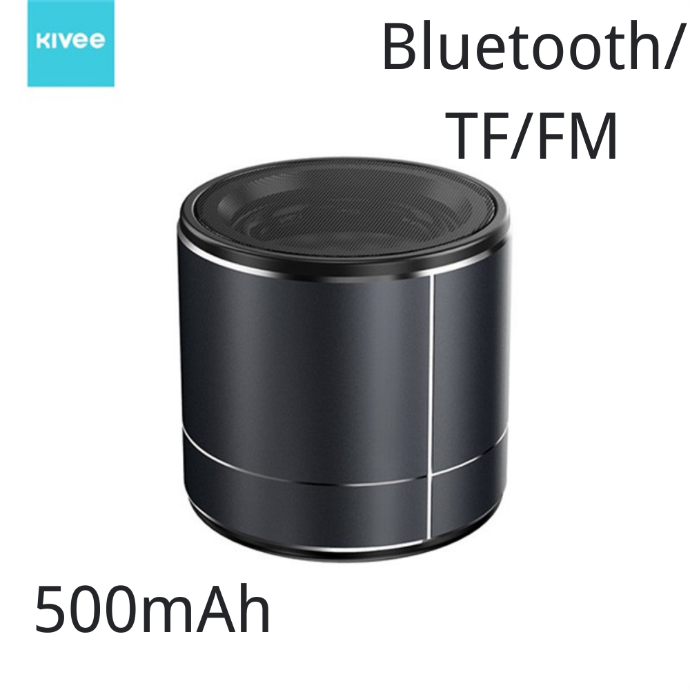 Loa Bluetooth mini,KIVEE 500 mah Loa công suất lớn,Âm thanh không dây Bluetooth, Phát sóng giọng nói mô Hỗ trợ BT, TF, FM（MW02）