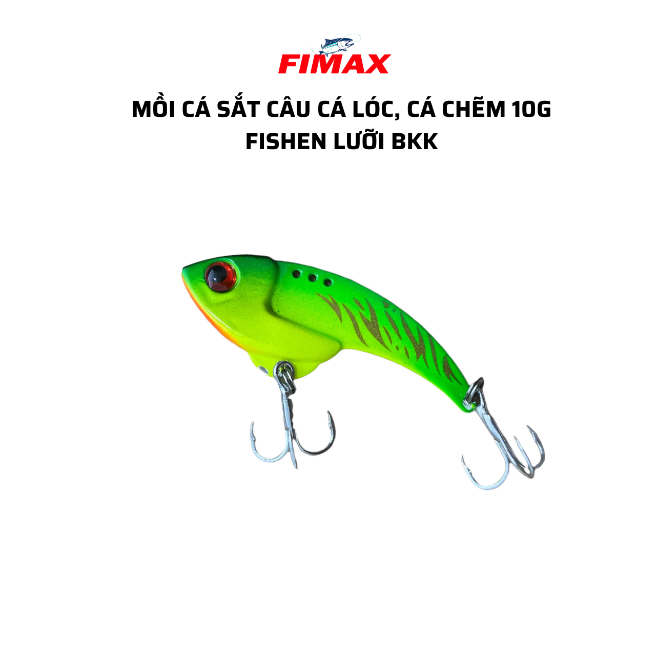 Mồi cá sắt câu cá lóc, câu cá chẽm Fishen siêu nhạy - Mồi câu lure chìm câu cá lóc hiệu quả