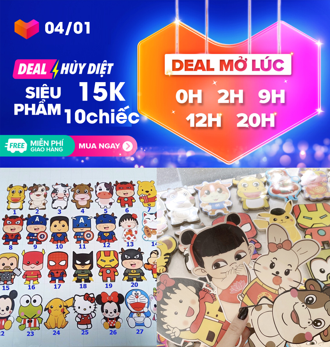 SET 10 Bao lì xì chibi,lì xì hoạt hình tết nhâm dần 2022 mới cao cấp đẹp độc lạ