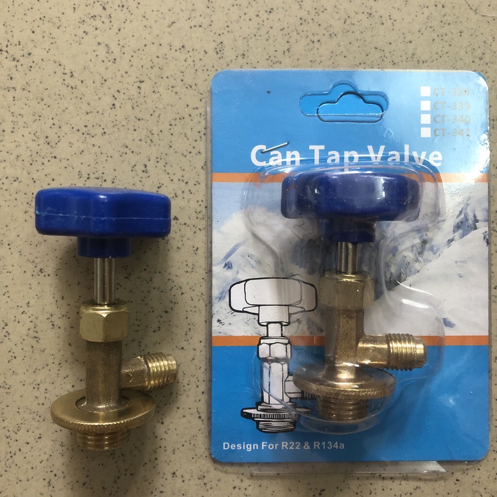 [HCM]Van khóa mở Gas lon CT-338( xanh ) _ Gas lon 134 , 600 ( Đầu nhỏ )