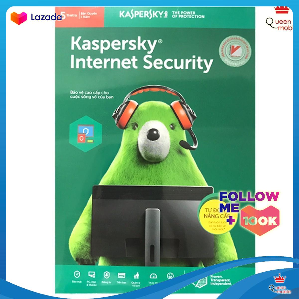 Kaspersky internet security cho 5 máy tính - kis5u