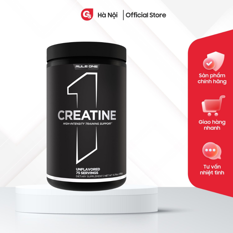 Bột tăng sức mạnh phát triển cơ bắp Rule 1 Creatine Monohydrate, 150 gam (30 servings) - GYMSTORE