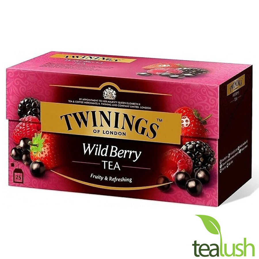 Twinings of London Wild Berry Tea, black tea 25 teabags