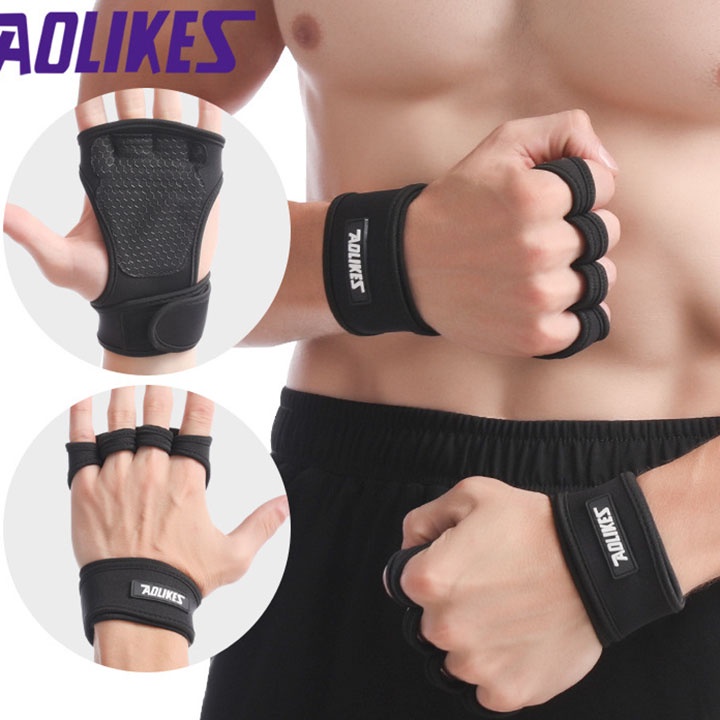 Găng Tay Aolikes A-543 | Găng Tay Tập Gym Nam Nữ, Tập Thể Thao Chính Hãng