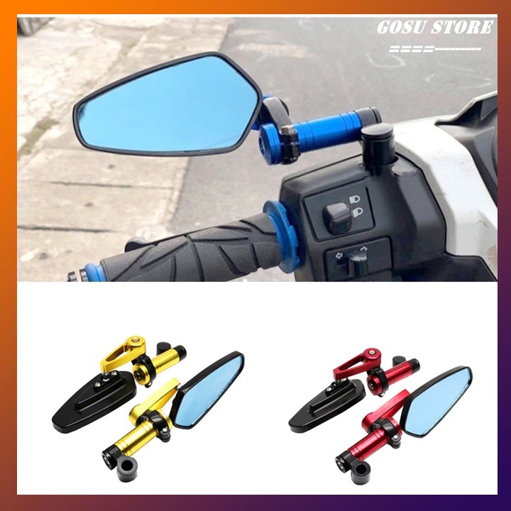 Gương xe máy gù gắn chân gương cho mọi loại xe, không kèm ốc nối ( 1 chiếc)
