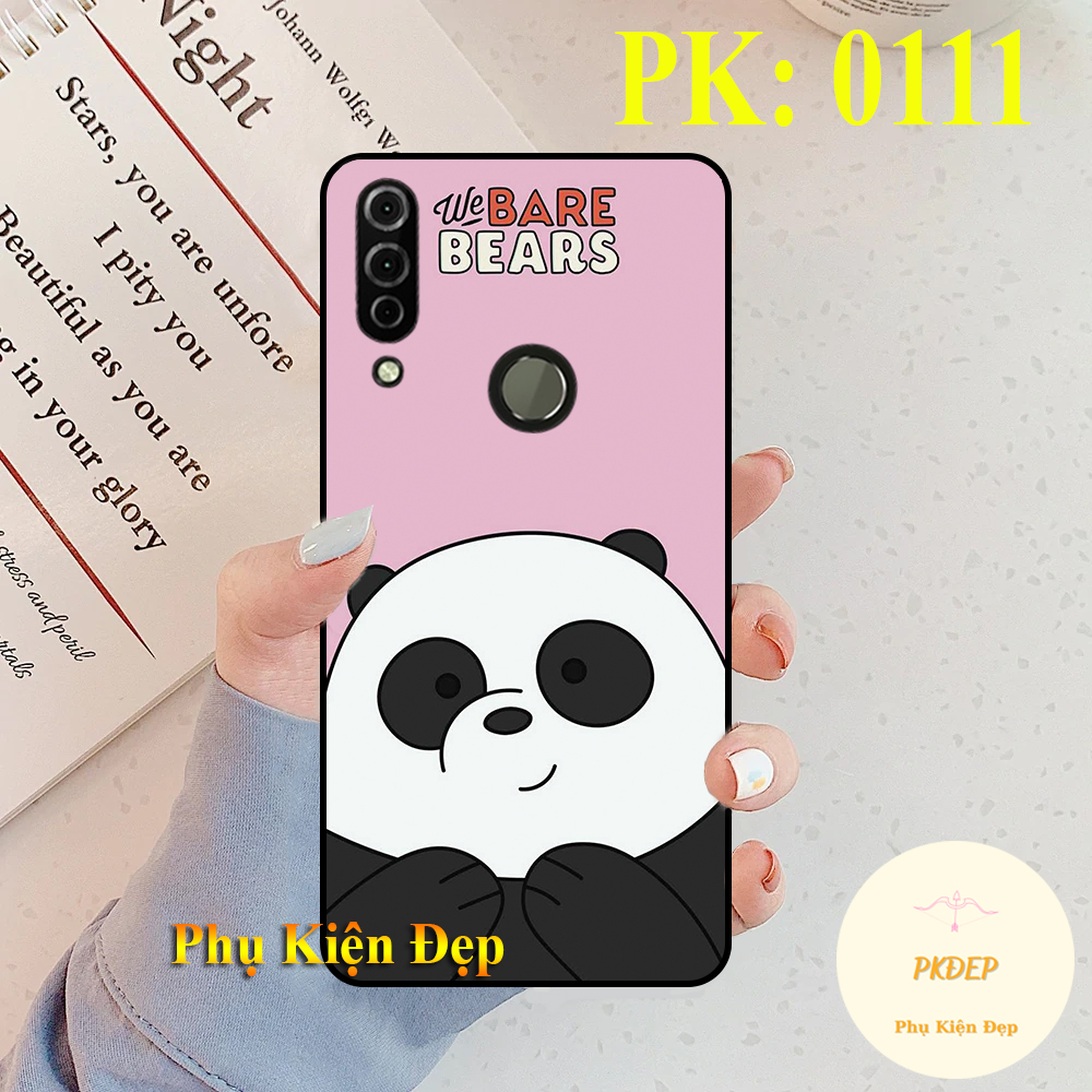 [HCM]Ốp lưng Vsmart Joy 3 dẻo đen in hình ba chú gấu Bear cute
