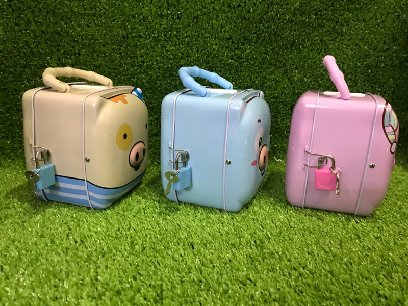 Két sắt mini cho bé hình heo cute