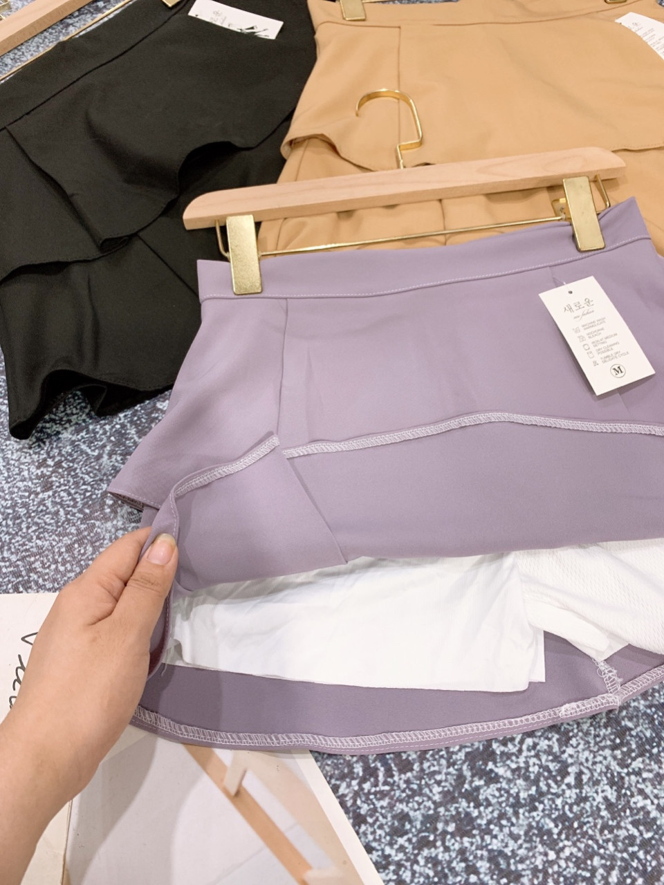 Chân Váy Hai Tầng Tuyết Mưa Có Lớp Lót Bên Trong Hot Trend Hàn Quốc TTKX0717