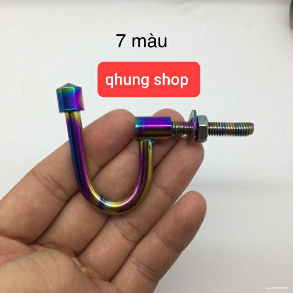 Móc treo đồ ti tan 7 màu móc câu