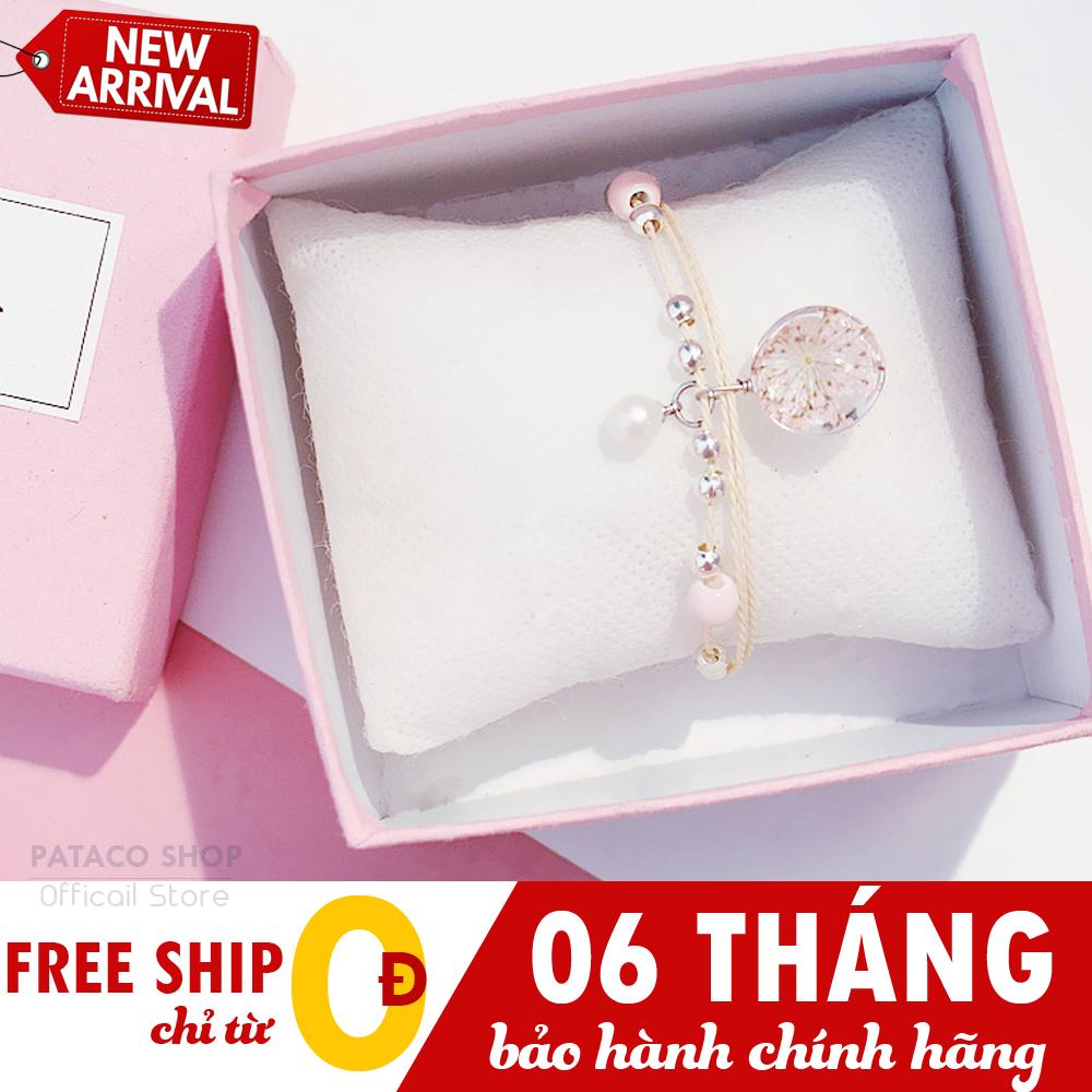 Vòng tay nữ, Lắc tay nữ hoa anh đào cao cấp, màu hồng xinh xắn, Phong cách Nhật Bản