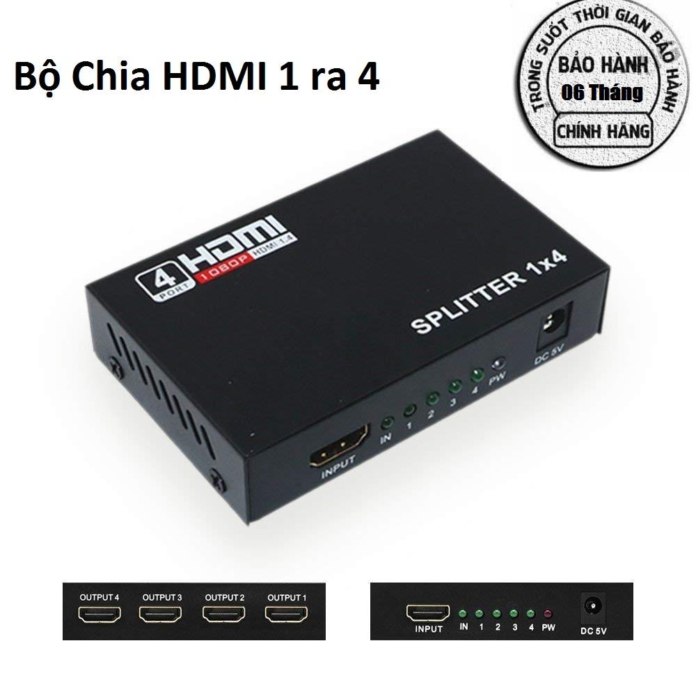 [THANH LÝ ĐẦU NĂM] Bộ Chia HDMI 1 ra 4, Hub Chia 1 HDMI ra 4 HDMI, Hàng chuẩn chất lượng