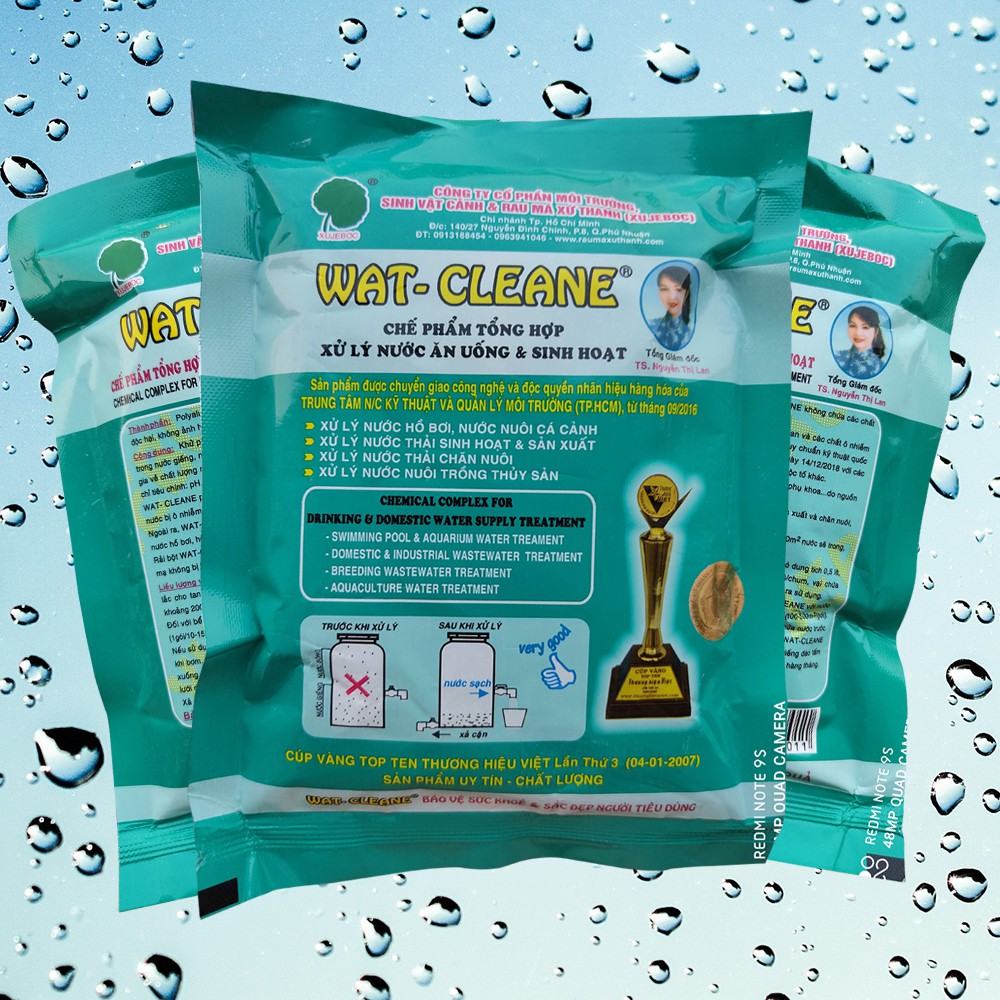 [Hoàn Tiền 10%] Chế phẩm xử lý nước nhiễm phèn sắt Wat cleane 200g xử lý nước sinh hoạt máy lọc nước xử lý nước nhiễm sắt hiệu quả